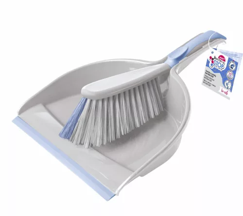 Set Curățenie cu Mătură și Făraș Antibacterian BACTERIA STOP - YORK - CLEAN HOUSE, cu Formulă Testată JIS Z2801 și Cink Macromolecule