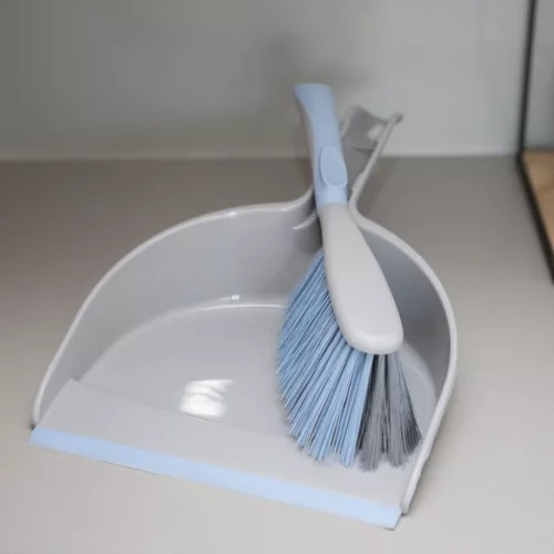 Set Curățenie cu Mătură și Făraș Antibacterian BACTERIA STOP - YORK - CLEAN HOUSE, cu Formulă Testată JIS Z2801 și Cink Macromolecule