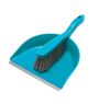 Set făraș cu margine de cauciuc și mătură din material reciclat CORAL - YORK - CLEAN HOUSE