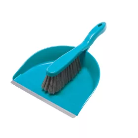   30 x Set făraș cu margine de cauciuc și mătură din material reciclat CORAL - YORK - CLEAN HOUSE