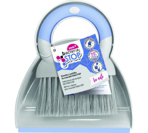 12 x Set Mini Mătură de Masă cu Făraș - YORK BACTERIA STOP - CURĂȚENIE CASĂ