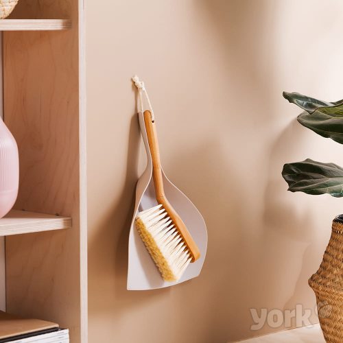 Set Mătură și Făraș Mini din Bambus - YORK ECO NATURAL, Material Perii PET
