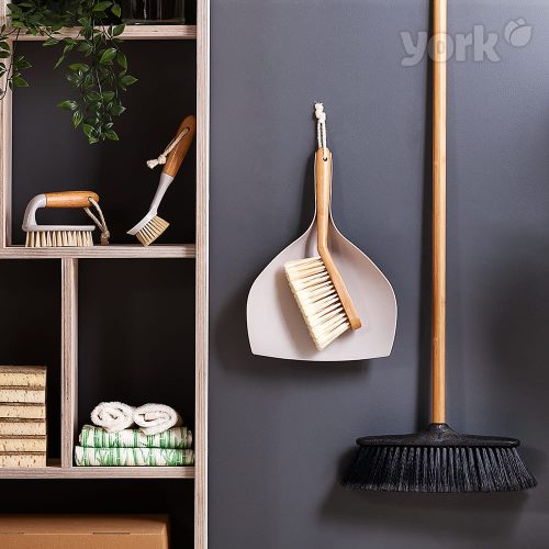 Set Mătură și Făraș Mini din Bambus - YORK ECO NATURAL, Material Perii PET
