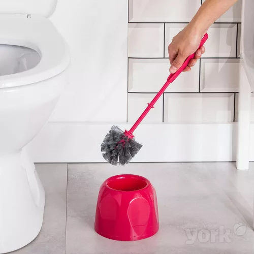 Perie și suport WC MIDI - YORK, Profil Special, Ergonomic, Culori Asortate