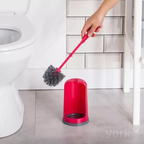 Perie WC și Suport LUX - YORK, Design Profilat pentru Curățare Eficientă