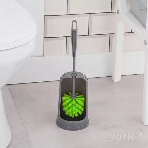 Perie WC și Suport LUX - YORK, Design Profilat pentru Curățare Eficientă
