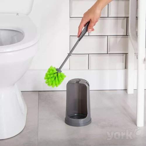Perie WC și Suport LUX - YORK, Design Profilat pentru Curățare Eficientă