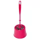 Perie WC cu Suport MINI - YORK, Dimensiune: MINI, Material: Plastic durabil, Culoare: Negru