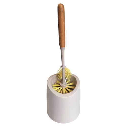 8 x Set Perie de Toaletă Ecologică cu Suport Bambus - York Eco Natural
