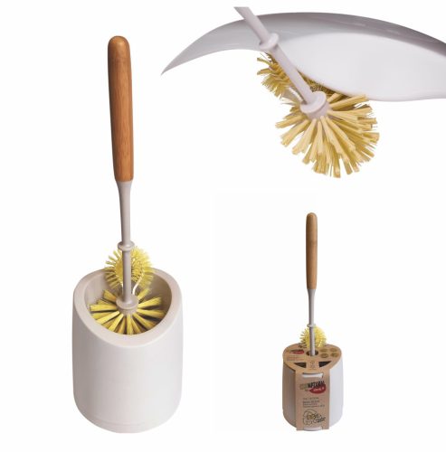 Set Perie de Toaletă Ecologică cu Suport Bambus - York Eco Natural