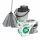 Set Mop Eco RUBI EGO cu Microfibră și Mâner Reglabil, cu Bandă de Frecare POWER SCRUB