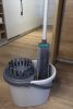 Set Mop Eco RUBI EGO cu Microfibră și Mâner Reglabil, cu Bandă de Frecare POWER SCRUB