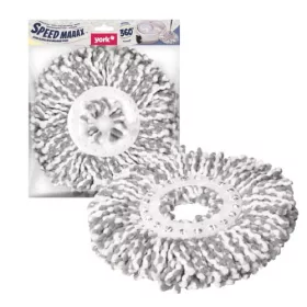   Set 24 Rezerve Mop Capete din Microfibră pentru Mop Rotativ - VITEZĂ MAXIMĂ - YORK - CURĂȚENIE ACASĂ