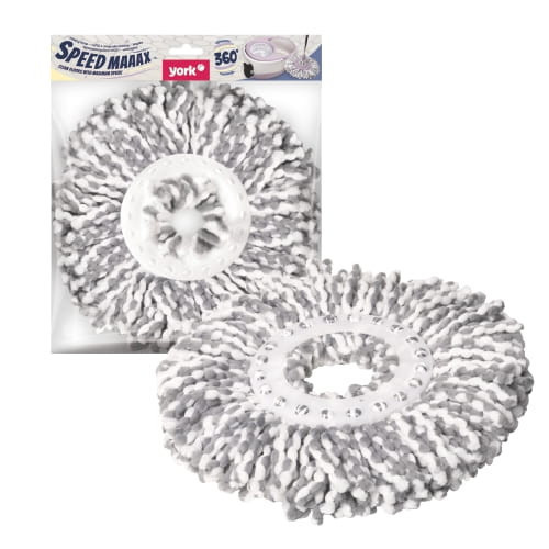 Set 24 Rezerve Mop Capete din Microfibră pentru Mop Rotativ - VITEZĂ MAXIMĂ - YORK - CURĂȚENIE ACASĂ