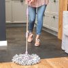 Set Mop Rotativ Speed Max cu Microfibră și Găleată cu Sistem Rotativ - YORK - Clean House