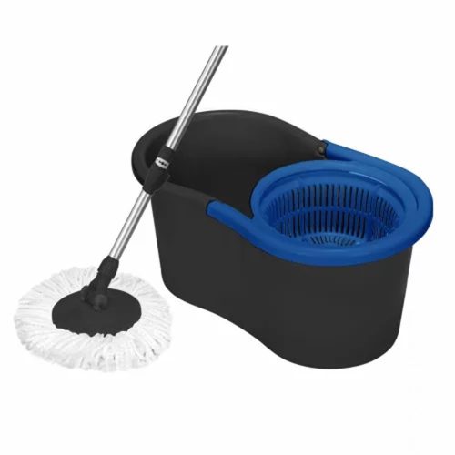 2 x Set Mop Rotativ 360° din Microfibră cu Găleată Stabilă - YORK Curățenie Acasă