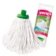 18 x Mop Cap de Bumbac Dimensiune Mare - YORK - CURĂȚARE CASĂ, Compatibil cu Toate Tipurile de Mânere