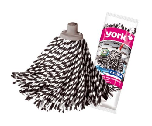 18 x Cap de Mop din Bumbac cu Model Zebră 1 Bucată - YORK ZEBRA - CLEAN HOUSE