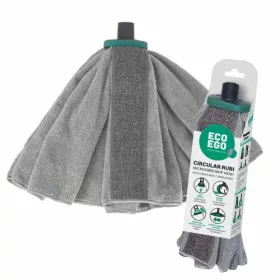   Mop Circular RUBI York Eco Ego din Microfibră cu Bandă de Frecare pentru Pete Rebele - Curățenie Eficientă și Sustentabilă