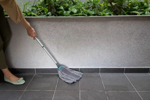 Mop Circular RUBI York Eco Ego din Microfibră cu Bandă de Frecare pentru Pete Rebele - Curățenie Eficientă și Sustentabilă