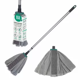   Mop telescopic din microfibră circular RUBI YORK Eco Ego pentru curățare eficientă și delicată