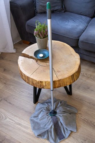 Mop telescopic din microfibră circular RUBI YORK Eco Ego pentru curățare eficientă și delicată