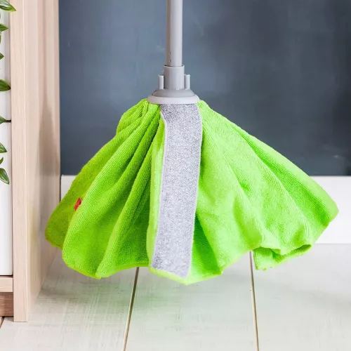 Mop din Microfibră cu Benzi de Frecare și Inel de Cauciuc pentru Protecția Mobilierului - RUBI - YORK - CLEAN HOUSE (1 bucată)