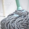Mop Cu Capacitate Superioară de Absorbție, cu Mâner din Oțel de 130 cm, TWIST MOP - YORK - CLEAN HOUSE