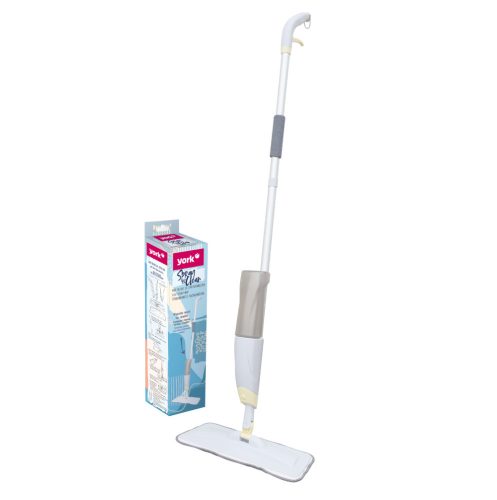 6 x Mop Plat cu Pulverizator Clean&Spray - YORK - CLEAN HOUSE - Rezervor Integrat - Microfibră