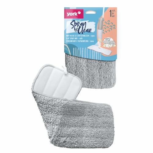 24 x Rezervă Mop Plat din Microfibră pentru MOP Clean&Spray - YORK - CASĂ CURATĂ
