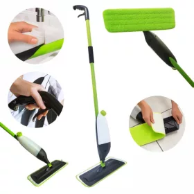   12 x Mop cu Pulverizator pentru Curățarea Pardoselilor, SPRAY MOP AZUR - YORK - CLEAN HOUSE