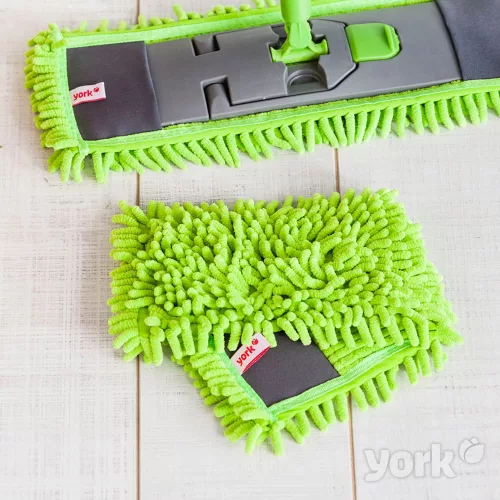 Mop plat din microfibră cu fire lungi și mâner telescopic de 120 cm SALSA - YORK - CLEAN HOUSE