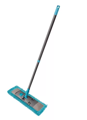 Mop plat din microfibră cu fire lungi și mâner telescopic de 120 cm SALSA - YORK - CLEAN HOUSE