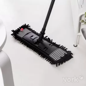   24 x Mop Lapos cu Mâner Telescopic de 120cm PEPITA - YORK - CLEAN HOUSE