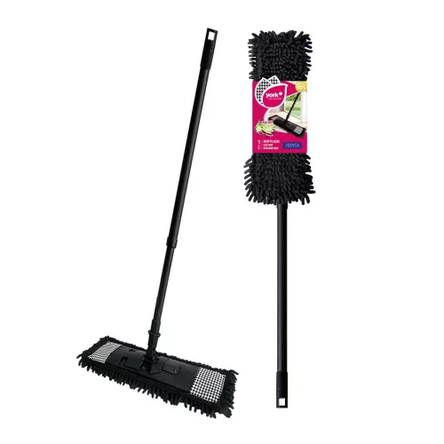 Mop Lapos cu Mâner Telescopic de 120cm PEPITA - YORK - CLEAN HOUSE