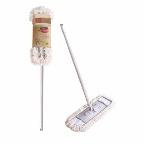 12 x Mop ECO cu Mâner Telescopic - YORK - ECO NATURAL - CURĂȚENIE CASNICĂ