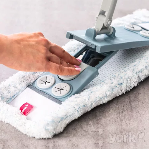 Mop Magnetic cu Suprafață Mare și Mâner Telescopic 145cm - YORK - CASA CURATĂ