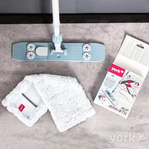 Mop Magnetic cu Suprafață Mare și Mâner Telescopic 145cm - YORK - CASA CURATĂ