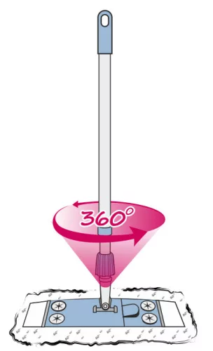 Mop Magnetic cu Suprafață Mare și Mâner Telescopic 145cm - YORK - CASA CURATĂ