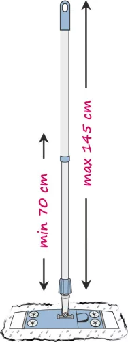 Mop Magnetic cu Suprafață Mare și Mâner Telescopic 145cm - YORK - CASA CURATĂ