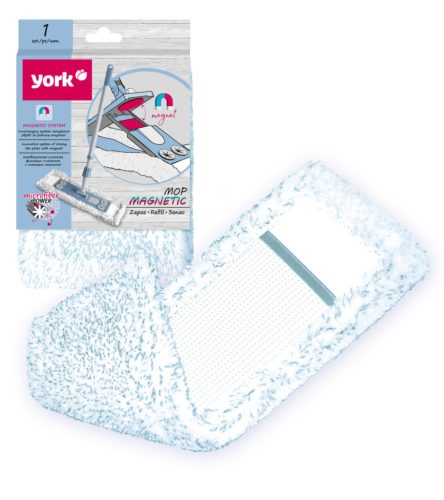 48 x Rezervă Mop Magnetic Plat, Extrem de Absorbant, 1 Bucată - YORK MAGNETIC - CLEAN HOUSE