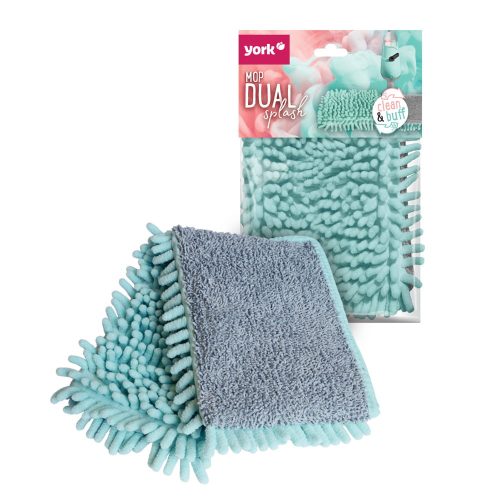 24 x Rezerve Mop Microfibră Duală 40x14 cm pentru Spray Mop DUAL SPLASH - YORK - CURĂȚENIE CASNICĂ