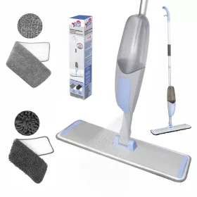   6 x Mop Plat cu Pulverizator pentru Curățarea Pardoselilor - YORK - BACTERIA STOP - CURĂȚENIE CASĂ