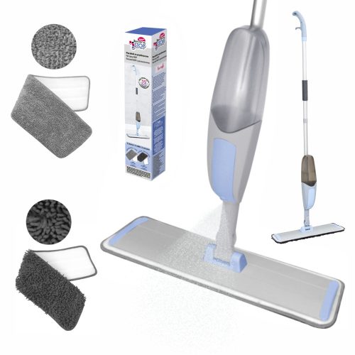 6 x Mop Plat cu Pulverizator pentru Curățarea Pardoselilor - YORK - BACTERIA STOP - CURĂȚENIE CASĂ