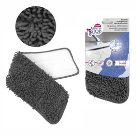   Pad de Curățare din Microfibră 43x12cm pentru Mop Spray York Bacteria Stop, Gri Închis