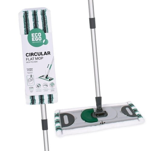 Mop Plat CIRCULAR cu Mâner Telescopic din Colecția Eco Ego - YORK