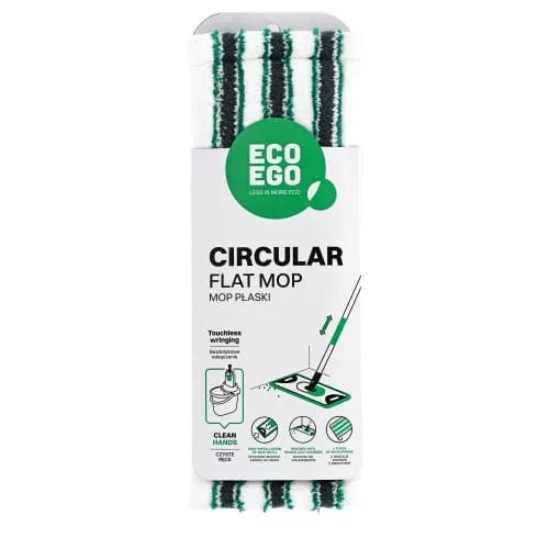 Mop Plat CIRCULAR cu Mâner Telescopic din Colecția Eco Ego - YORK