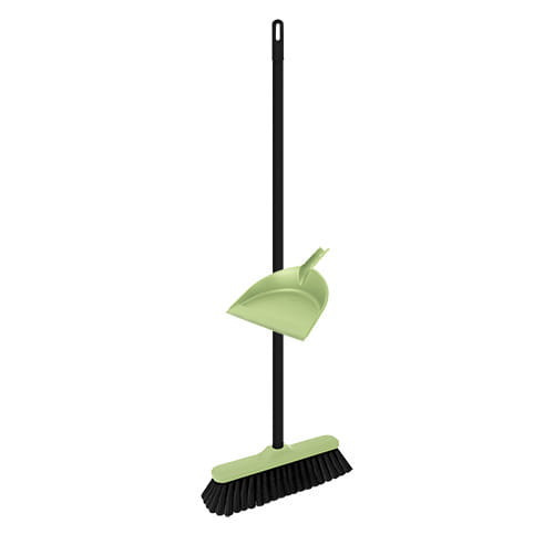 12 x Mătură cu Coada de 120cm și Făraș din Material Reutilizat TANDEM - YORK - CLEAN HOUSE