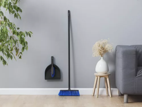 Set Mătură și Făraș COMBI AZUR din Material Reciclat - YORK - CLEAN HOUSE