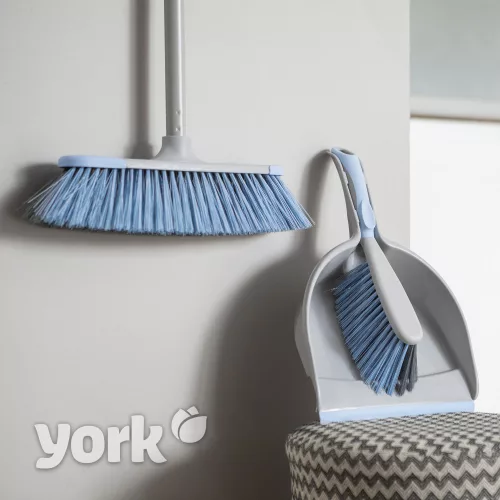 Set Curățenie cu Mătură, Coada Telescopică, Făraș și Perie Mică - BACTERIA STOP - YORK - CLEAN HOUSE